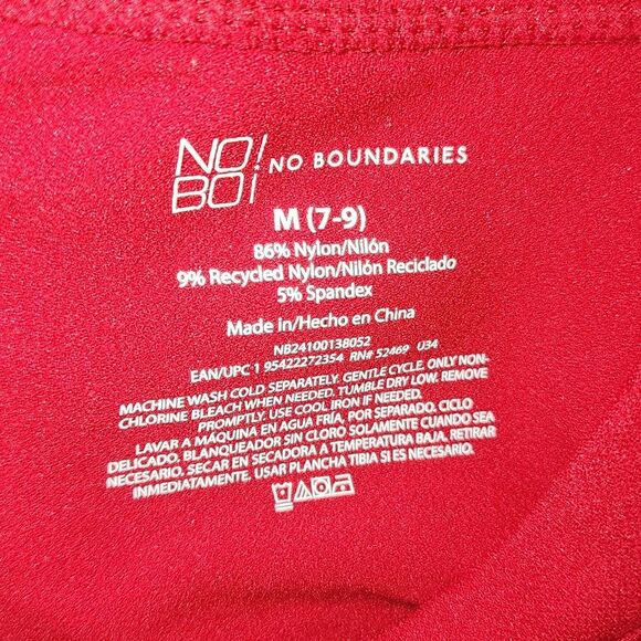 No Boundaries Juniors Round Neck Sleeveless, Bodysuit Size Medium (7-9) - Picture 6 of 7